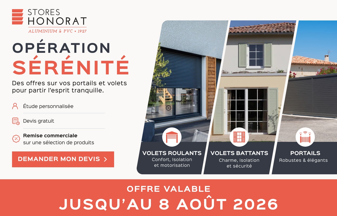 Opération sérénité - Stores Honorat